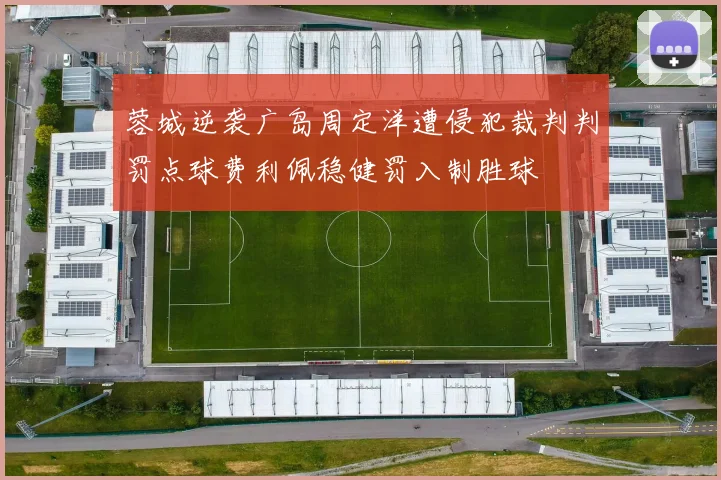 蓉城逆袭广岛周定洋遭侵犯裁判判罚点球费利佩稳健罚入制胜球